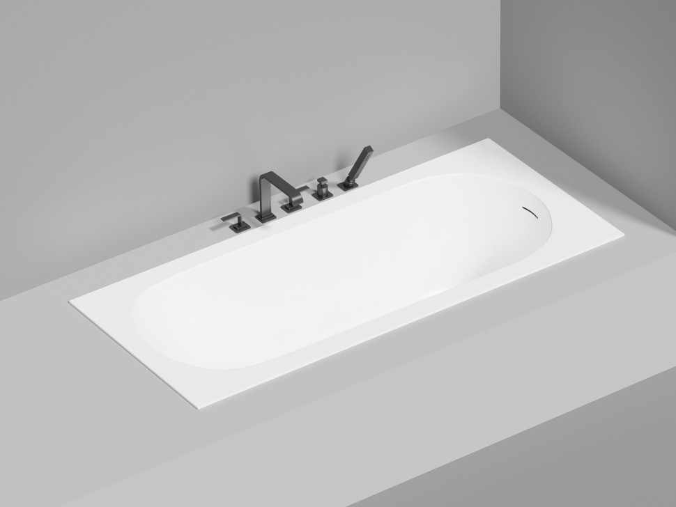 Ванна встраиваемая ORNELLA KIT 180x80 покраска по RAL полностью S-Stone Матовое