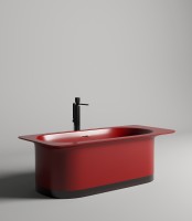 Ванна отдельностоящая NINFEA 180x82  RAL полностью S-Stone Матовое