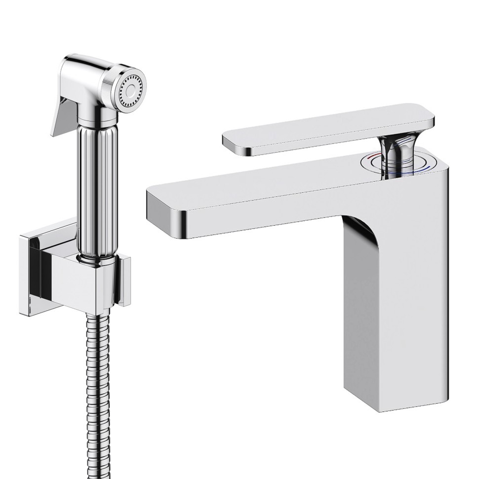 Смеситель для раковины с гигиеническим душем Timo Torne 4360/00G хром