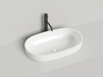 Раковина накладная GLORIA 05 640х385х145 S-Stone Матовое