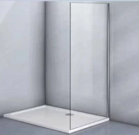 Боковая панель Veconi KP-07R, 800x1950, хром, стекло дождь