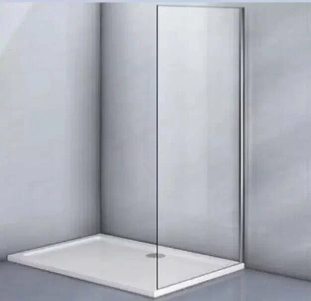 Боковая панель Veconi KP-07R, 800x1950, хром, стекло дождь