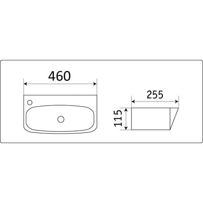 Раковина Ceramalux N 9055