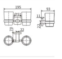 Стакан двойной стекло 61903