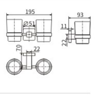 Стакан двойной стекло 61903