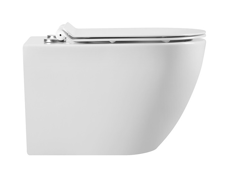 Унитаз подвесной MILLEAU LIANT 213 белый глянец, безободковый, с микролифтом
