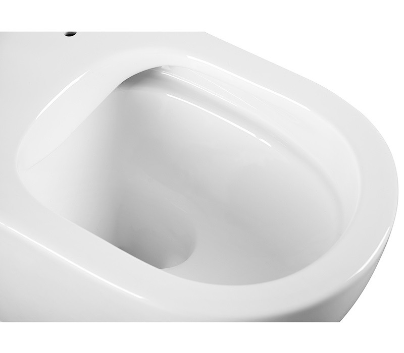 Унитаз подвесной MILLEAU LIANT 213 белый глянец, безободковый, с микролифтом
