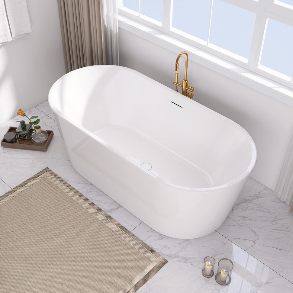 Акриловая ванна ABBER AB9209 белая