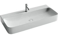 Умывальник AURA с 1 отверстием для смесителя, без перелива 1000x470x135мм