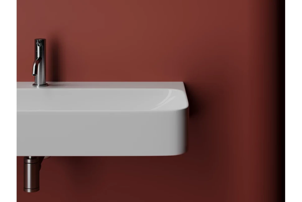 Умывальник AURA с 1 отверстием для смесителя, без перелива 1000x470x135мм