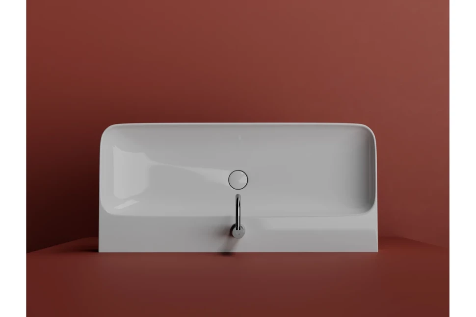 Умывальник AURA с 1 отверстием для смесителя, без перелива 1000x470x135мм