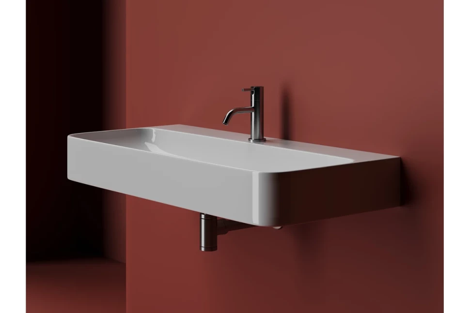 Умывальник AURA с 1 отверстием для смесителя, без перелива 1000x470x135мм