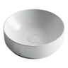 Умывальник чаша накладная круглая (цвет Белый Матовый) Element 355x355x125мм