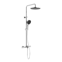 Душевая стойка с термостатом и изливом SANCOS Etna, хром, арт. SC9008CH