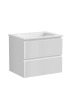 Тумба подвесная SANCOS Snob R 590х445х500, c двумя ящиками оснащенными доводчиками, Bianco, арт.SNR60W