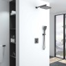 Душевой комплект VSFW-321MT1GM встраиваемый, термостат, двухрежимный, вороненая сталь