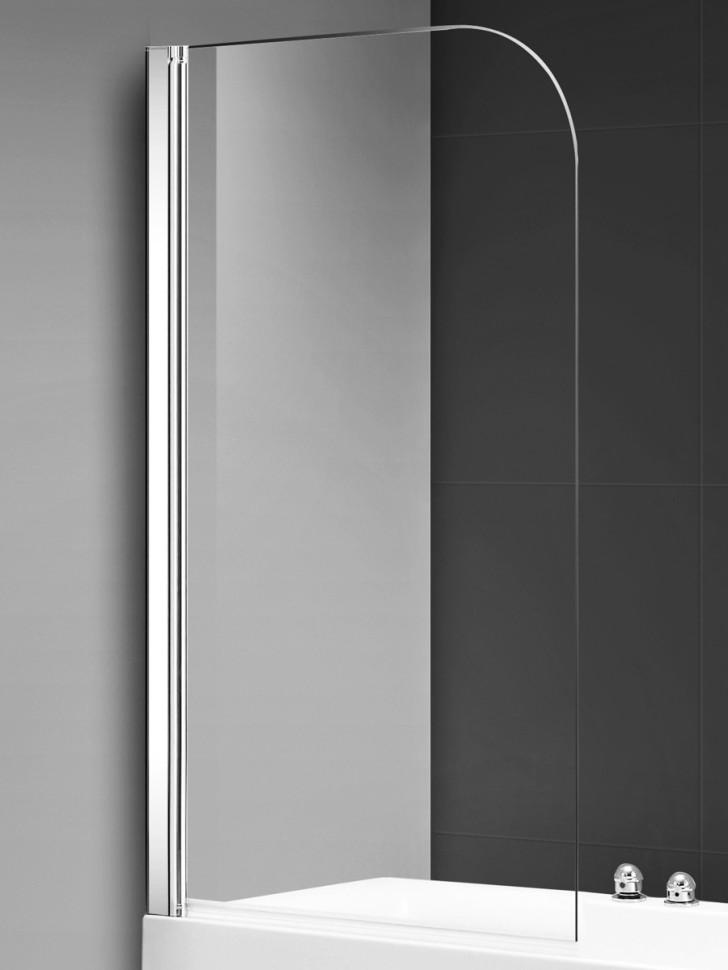 Шторка на ванну 900*1400мм., стекло 6мм, цвет профиля хром.