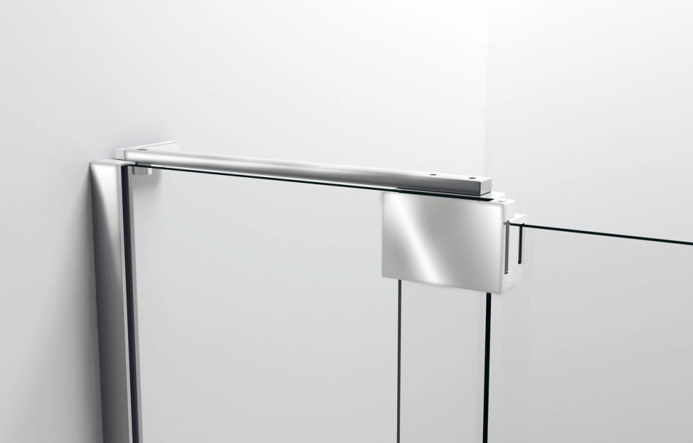 Душевая дверь Extra VDP-1E1011CGB, 1000/1100, черный, стекло тонированное