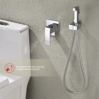 Смеситель Raglo с гигиеническим душем встраиваемый хром