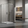 Душевой уголок Slim 8mm VSS-6SL8010CL, 1000*800, хром, стекло прозрачное