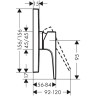 Смеситель для душа Hansgrohe Metropol 74565000 хром (внешняя часть)