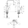 Смеситель для раковины Hansgrohe Metropol 230 32511000 хром