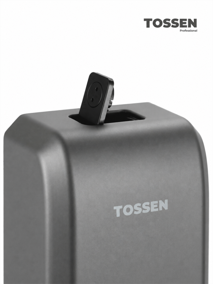 TOSSEN MN-1200 MG - механический диспенсер жидкого мыла (коллекция «Благородный графит»)