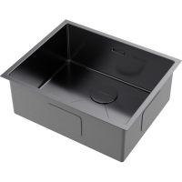 Кухонная мойка Omoikiri Taki 54-U/IF-GM нерж. сталь/вороненая сталь