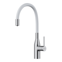 Смеситель для кухни Omoikiri Yatomi 2 Plus BN-WH латунь/нержавеющая сталь/белый