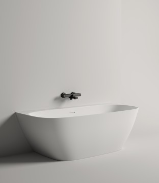 Ванна пристенная SOFIA WALL 170x80 покраска по RAL полностью S-Sense Глянцевое