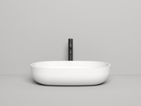 Раковина накладная GLORIA 05 покраска по RAL полностью 640х385х145 S-Stone Матовое