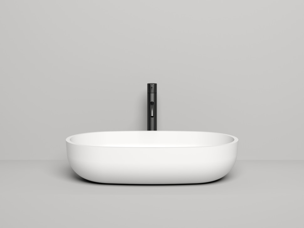 Раковина накладная GLORIA 05 покраска по RAL полностью 640х385х145 S-Stone Матовое