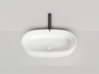 Раковина накладная GLORIA 05 покраска по RAL полностью 640х385х145 S-Stone Матовое