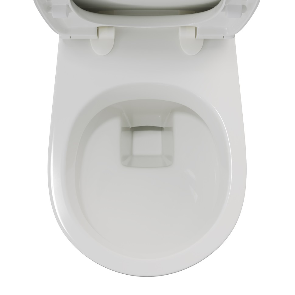 Унитаз подвесной BERGES GAMMA 52 см, сиденье полипропилен Gamma PS, микролифт, пластик