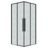 Душевое ограждение Grossman Galaxy 300.K33.01.8080.21.02 (80х80х195) квадрат,раздвижная,черный матовый,стекло шиншилла, 1 место