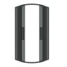 Душевое ограждение Grossman Cosmo 301.K33.02.9090.21.10 (90х90х195) четверть круга,раздвижная,черный матовый,стекло тонированное, 1 место