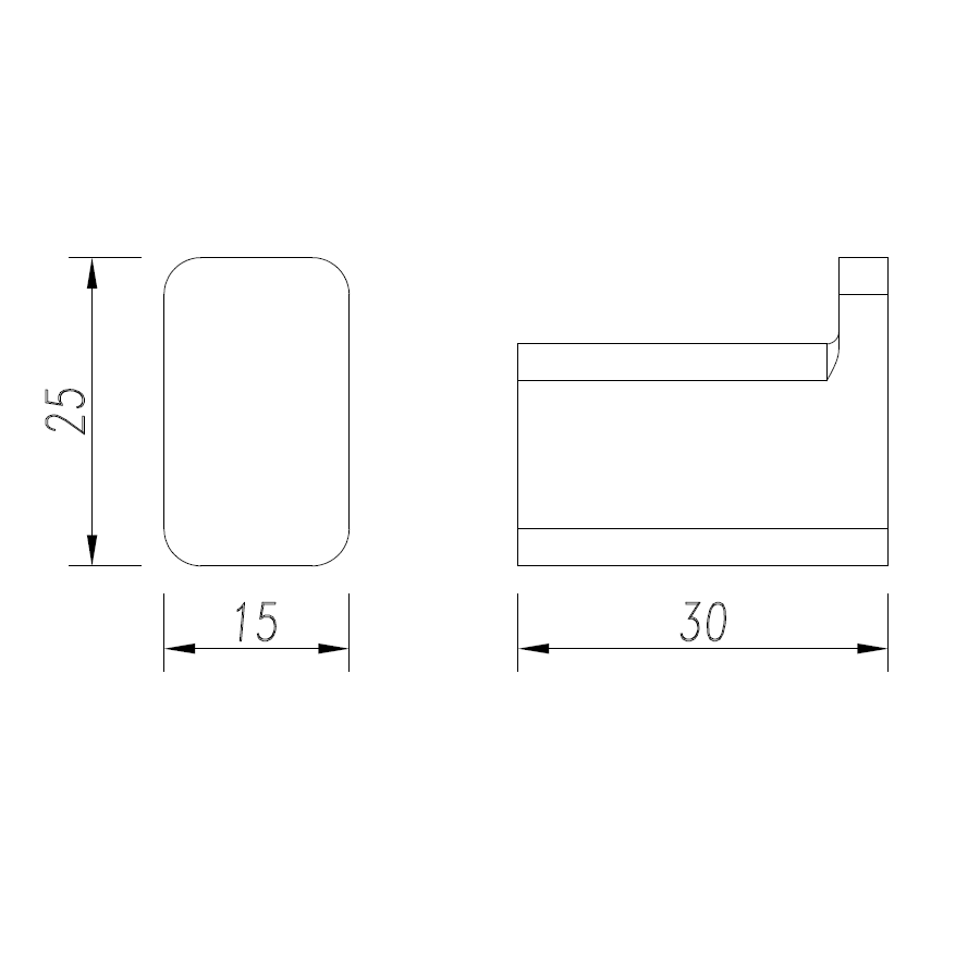 AQM7301GM Tivoli Крючок, металл