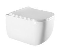 Унитаз подвесной MILLEAU BRIOT 232 белый глянец, безободковый, с микролифтом