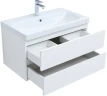 Тумба с раковиной Беркли 80 белый глянец