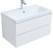 Тумба с раковиной Беркли 80 белый глянец