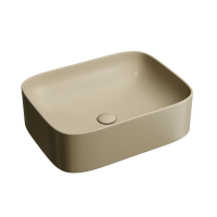 Умывальник чаша накладная прямоугольная (цвет Капучино Матовый) Element 505x380x150мм