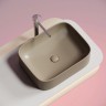 Умывальник чаша накладная прямоугольная (цвет Капучино Матовый) Element 505x380x150мм