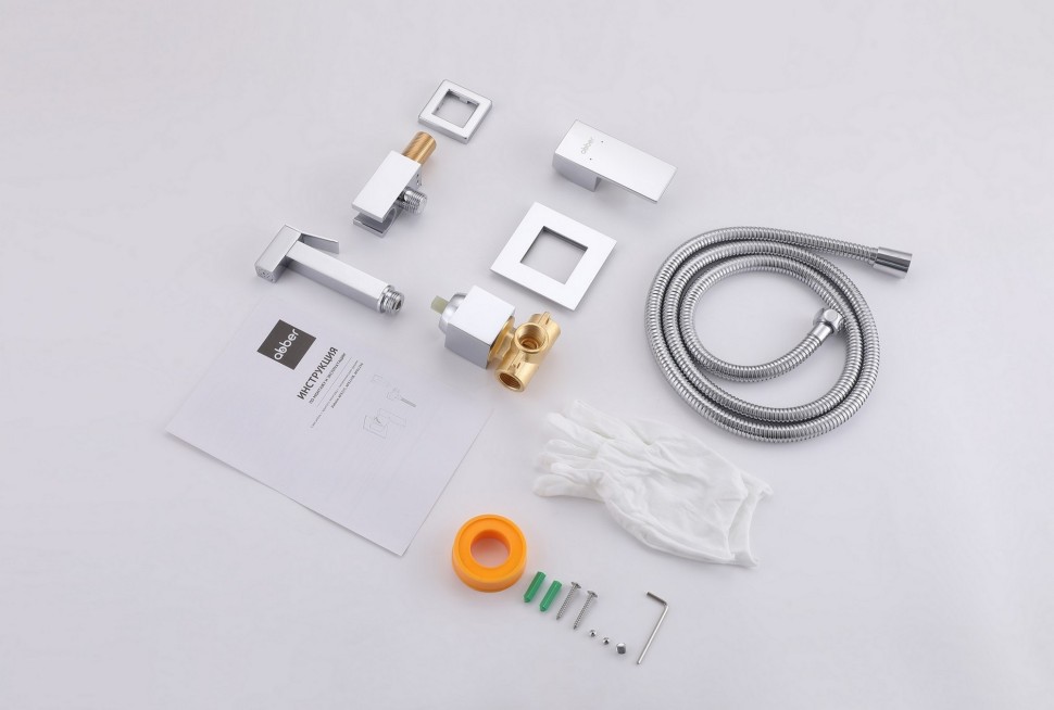 Смеситель ABBER Daheim AF8225 с гигиеническим душем, хром