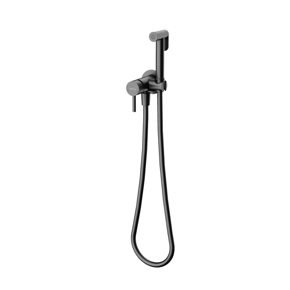 Гигиенический душ SANCOS Etna, с внутренней частью, со смесителем, черный матовый, арт. SC9033MB
