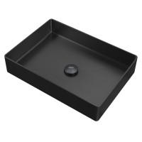 Раковина накладная ABBER Wasser Kreis AF2400MB черная матовая