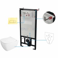 Унитаз с сиденьем, скрытого монтажа, 6 в 1