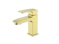 Смеситель Raglo для умывальника золотой сатин