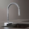 Смеситель Hansgrohe Aquno Select для кухни, 1 отверстие, с вытяжным душем, 3jеt, каскад, sВох, цвет: хром 73831000