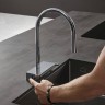 Смеситель Hansgrohe Aquno Select для кухни, 1 отверстие, с вытяжным душем, 3jеt, каскад, sВох, цвет: хром 73831000