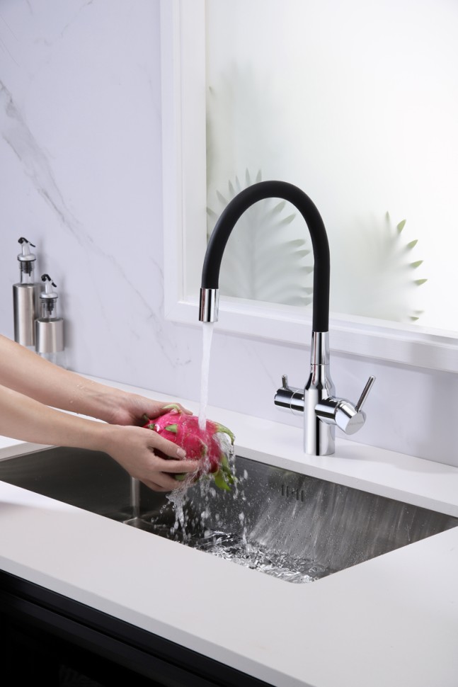 Смеситель для кухни Salix, хром, Sa213419-CR, Paulmark